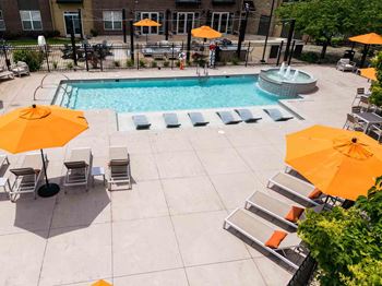 Pool with lounge chairs
